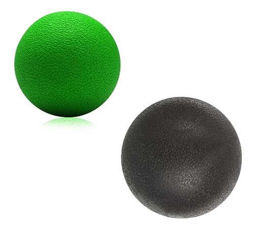 Image of Bodylastics 2 x Lacrosse Massage Balls for Muscle Recovery Trigger Point Therapy Ball for Myofascial Release, Deep Tissue Massage, Pain Relief, Mobility Tool for Back, Feet, Neck, Yoga, and Gym