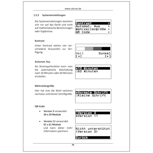 CALCUSO Fachbuch für den Casio fx-82DE CW ClassWiz - 96 Seiten in DIN A5 - Schnelleinstieg mit Anwendungsbeispielen und Aufgaben