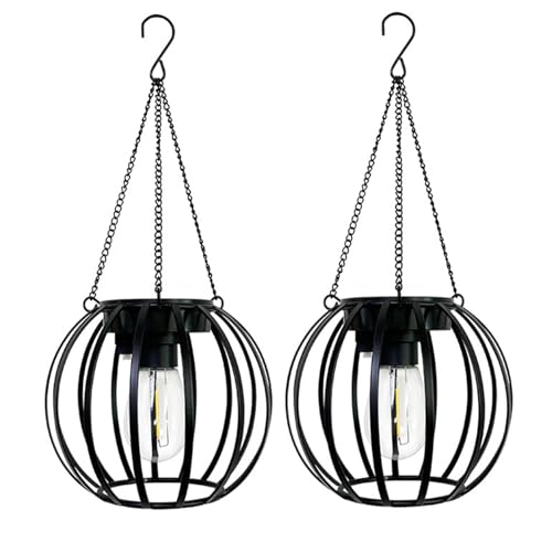 Lanternes solaires d'extérieur en métal plus lumineuses et imperméables pour jardin