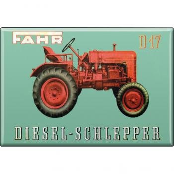 Magnet - roter Traktor Diesel-Schlepper - Gr. ca. 8 x 5,5 cm - 36525 - Küchenmagnet