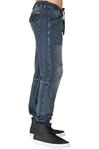 Level 7 Men's Premium Knit Denim Jogger Jeans Drop Crotch3