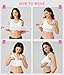 BRABIC Front Closure Post Surgical Compression Everyday Bra for Women Mastectomy with Removable Breast Support Band White