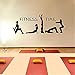 Fitness club stickers muraux phrase stickers muraux natation sport yoga club mur art décoration haute qualité vinyle 47X107 CM