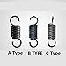 Extension Springs, 6x40x400/250 Industrial Extension Spring Wire 6mm OD 40mm Length 400mm Steel Heavy Duty Tension with Hook(6x40x400)