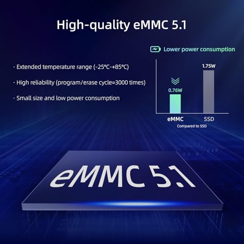 Image of MeLE PCG02 Pro Fanless Mini PC Stick N100 8GB 256GB Small Desktop Computer | up to 3.4GHz, Dual HDMI 4K Display, 24 /7 Stability, Auto Power On, Wake on LAN, VESA Mounting, Low Power Consumption