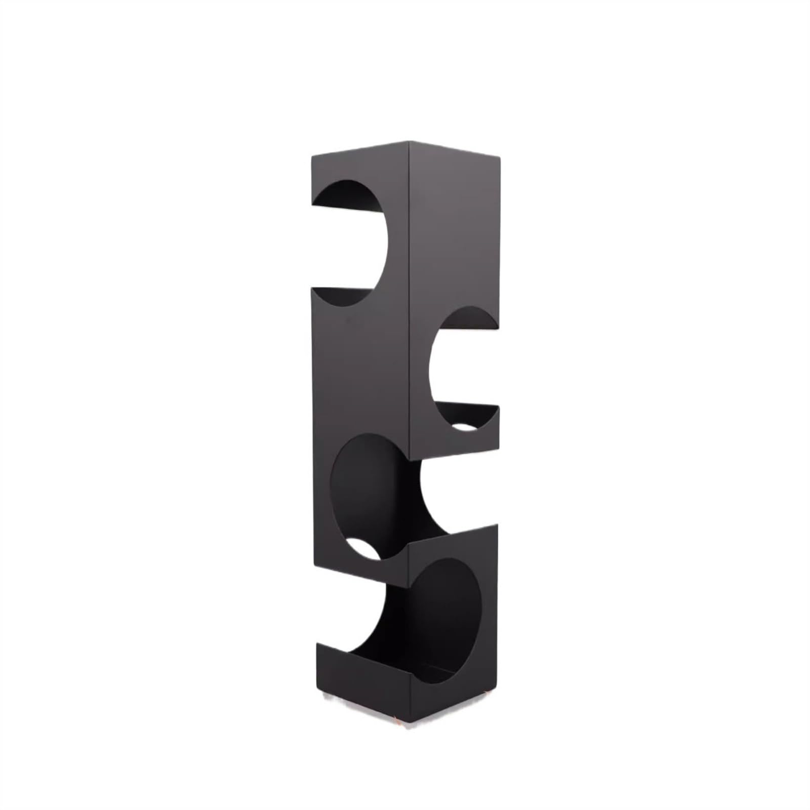 Portabottiglie Decorazione moderna for portabottiglie geometrica in metallo Cucina(Nero)