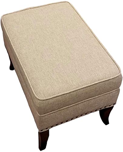 Poufs de rangement en toile de jute et tabouret pouf boîte