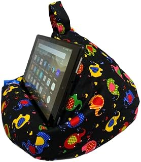 Tablet Pillow Holder Elephants Black Tablets Phones eReaders Books Universal Lightweight Washable