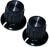 Dimensiones: Ø14.8x15mm AERZETIX: 2X Botón para potenciómetro 6.35mm Ø14.8x15mm Negro con el indicador Blanco C12468