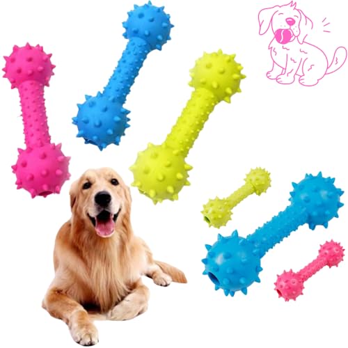 Pacco 2 PZ Spazzolino per Denti Cani Gatti Animali Domestici, Giocattolo Pulizia Dentale Interattivo Molare Anello Osso (OSSO 2 pz, modelli assortiti)