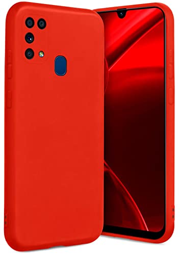 Coque Samsung Galaxy M31 en silicone mince antichoc rouge