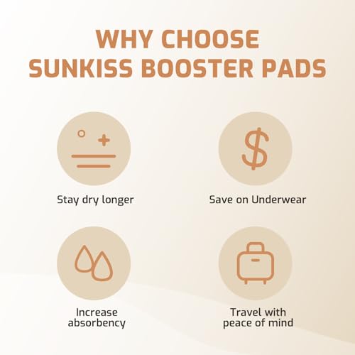 Image of SUNKISS Trustplus Booster Pads for Adult Diaper 14 inch, Super Soft, 120 Count