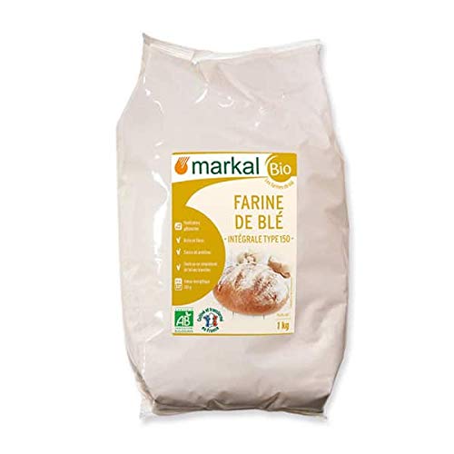 MARKAL Farine de blé intégrale T150 1Kg Bio -