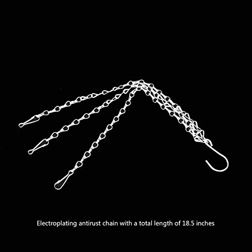 Vencer Set Of 2 Metal Hanging Planter Imitation Ceramic Plastic Flowerpot 9.3 Inch Water Permeable Type,Round Shape,Brick Red,Vf-075R #TOP6