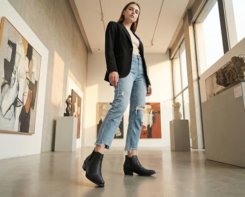 Image of GLOBALWIN Women's Cowgirl Boots Pull On Ankle Booties