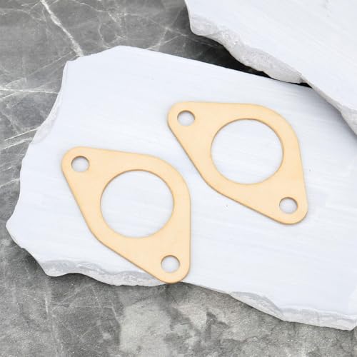 Image of 2Pcs Intake Manifold Gasket Lawn Mower Engine Gasket 11061-7019 Compatible with Kawasaki FH451V FH500V FH541V FH580V Yellow