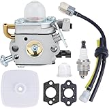 Kizut PB200 Carburetor Tune Up Kit for Echo PB-200 PB201 ES210 ES211 Leaf Blower Shredder Vaccum C1U-K78 A021000942 A021000943 Fuel Line Primer Bulb