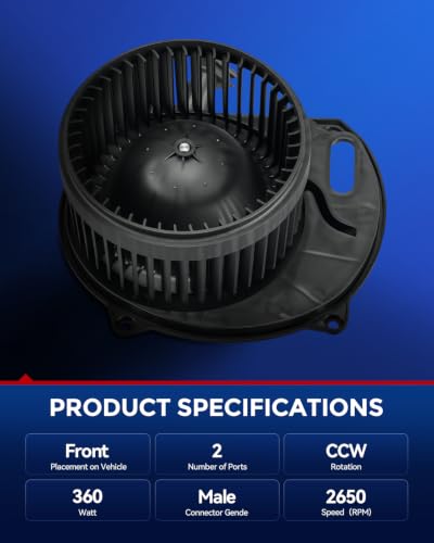 Image of KAX 700245 Blower Motor for H3 2006-2010, H3T 2009-2010, Solstice 2006-2009