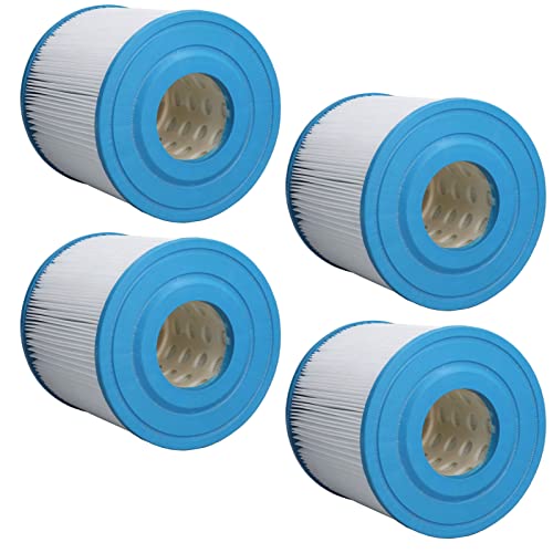 RASTKY Cartucho de Filtro de Piscina AF25 con Fuerte Absorción de Suciedad para Filtración de Agua del Grifo, Elemento Filtrante de Repuesto de 4 Piezas para Estanques de Peces