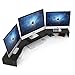 Tribesigns 3 Shelf Monitor Stand Riser with Adjustable Length and Angle, Black