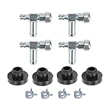 Hipa (Pack of 4 951-0171 751-0171 Fuel Shut Off Valve 735-0149 935-0149 Fuel Tank Bushing for MTD Troy Bilt Lawn Mower Portable Generator Snow Blower Tiller