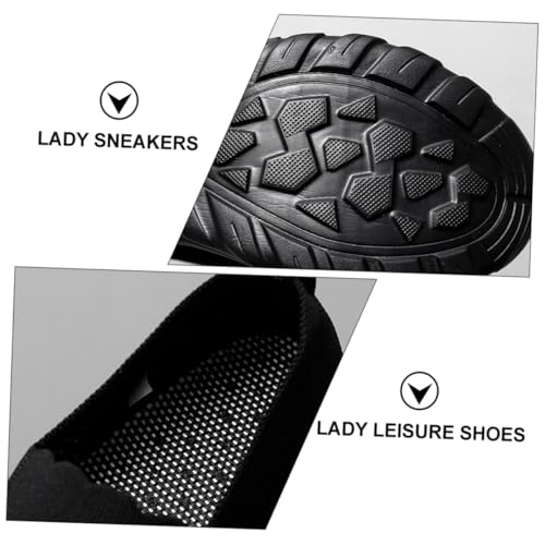Chaussures sport femme YARNOW baskets noires légères - 6