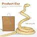 BRINJOY Giant Snake Stuffed Animal, 149 inch Large Lifelike Jumbo Animal Plush Toy for Kids, Curving Huge Snake for Boys & Girls Gift on Birthday Baby Shower Party (Yellow)