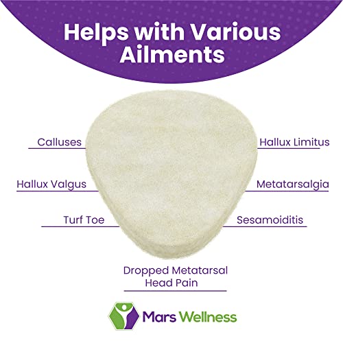 Metatarsal Felt Foot Pad - 1/4" Thick - 6 Pairs (12 Pieces) #TOP4