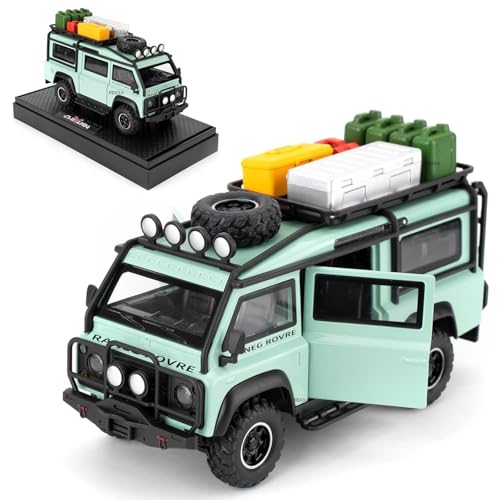 Image of FEXXA 1 /32 Compatible for Land Rover Van Model Car, Pull Back Diecast Collectible Car Toy with Sounds&Lights for Kids Boys Girls and Adults, Gift (Mint Green)