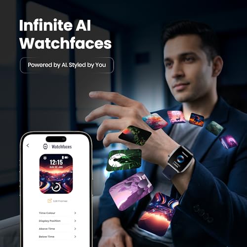 Image of Titan Smart 4.0 Smartwatch with 1.93 inch AMOLED Display, Infinite AI Watch Faces, AI Voice assistant, Smart Hydration, Multiple Menu Styles, QR Hub, 100+ Multisports, BT Calling, HRM, SpO2, Games - Blue