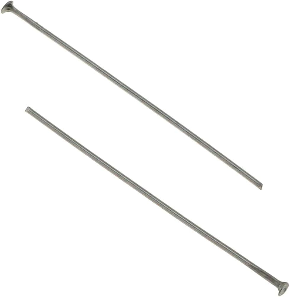 300Pcs Stainless Iron Flat Head Wire Headpins Needle for Beading DIY Craft Art Earring Pendant Necklace Jewelry Finding Making Bracelet Decoration Accessories (Silver,35MM) - Image 4