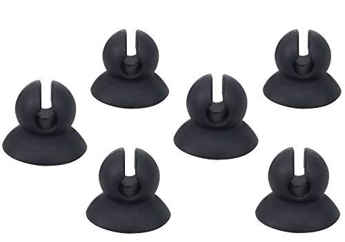 Ablest-6 Pack¨CMulti-Purpose Self-Adhesive Mini Cable Clips Cord Organizer¨CEliminates Cable Clutter