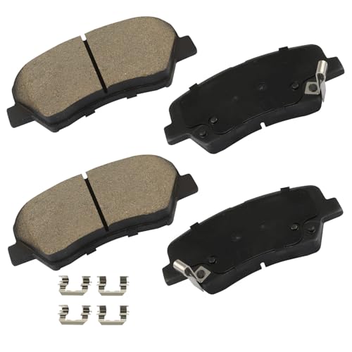 Image of CCIYU Front D1543 Disc Brake Pad Set Fit For Hyundai For Elantra 2011-2016,For Elantra Coupe 2013-2014,For Elantra GT 2013-2016,For Kia For Forte For Forte5 2014-2018, Brake Pads 4PCS