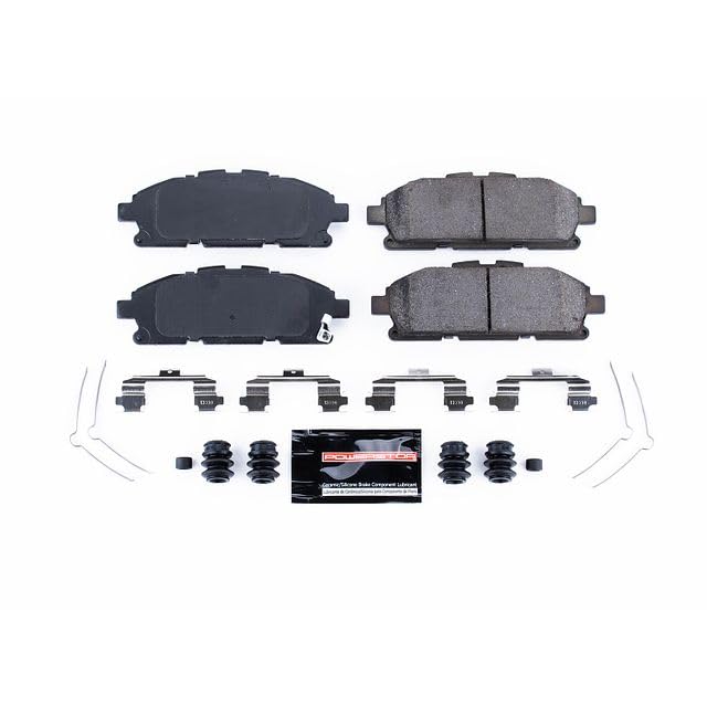 Image of PowerStop Front Brake Pads for Nissan Quest 2011-17 - Z23 Carbon-Fiber Ceramic Brake Pads with Installation Hardware, Z23-1552