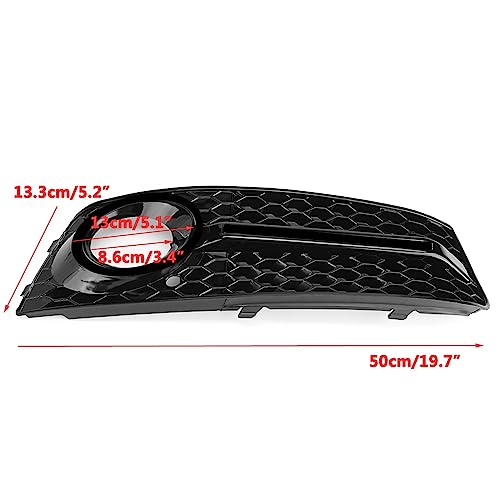 Grille de phare antibrouillard de finition supérieure pour pare-chocs A4 B8