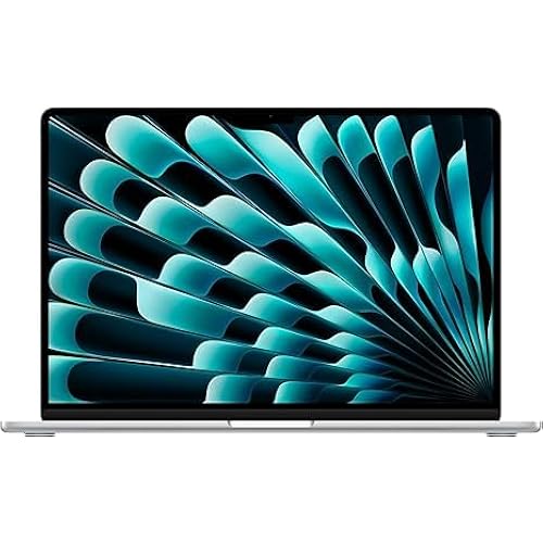 2024 Apple MacBook Air with Apple M3 Chip (15.3-inch, 8GB RAM, 256GB SSD Storage) (QWERTY English) Silver (Renewed Premium)