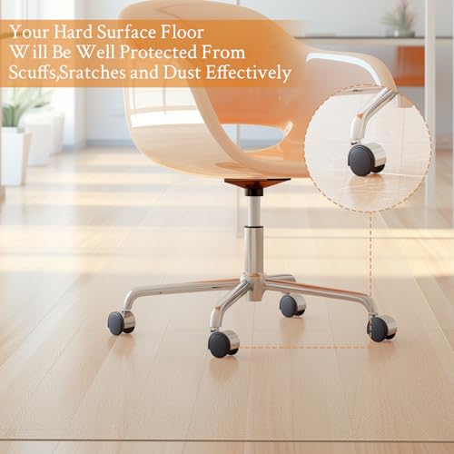 image for KMAT Office Chair Mat,Easy Glide Hard Wood Tile Floor Mats,Chair Mat f
