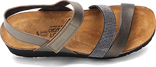 Naot Women Krista Backstrap Sandal Pewter/Metal Lthr Combo 10-10.5 N Us #TOP4