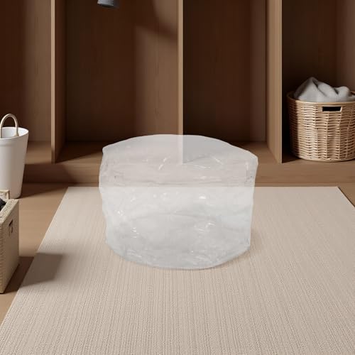 Bolsa de juguetes transparente para sofá DIY con cremalleras de gran capacidad 7