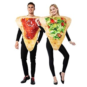 EraSpooky Disfraz de Comida Disfraces Fiesta de Halloween Traje Divertido para Hombres Mujeres Pareja Adulta