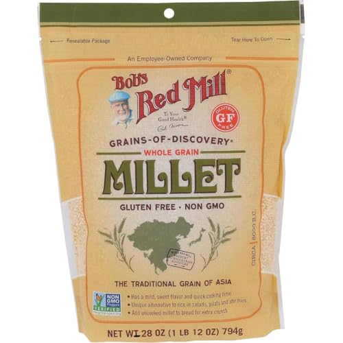 Bob's Red Mill Whole Grain Millet, 28oz (Pack of 1) - Whole Grain, Vegan, Kosher