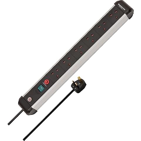 Brennenstuhl Premium-Alu-Line 6-Way Extension Lead Cover
