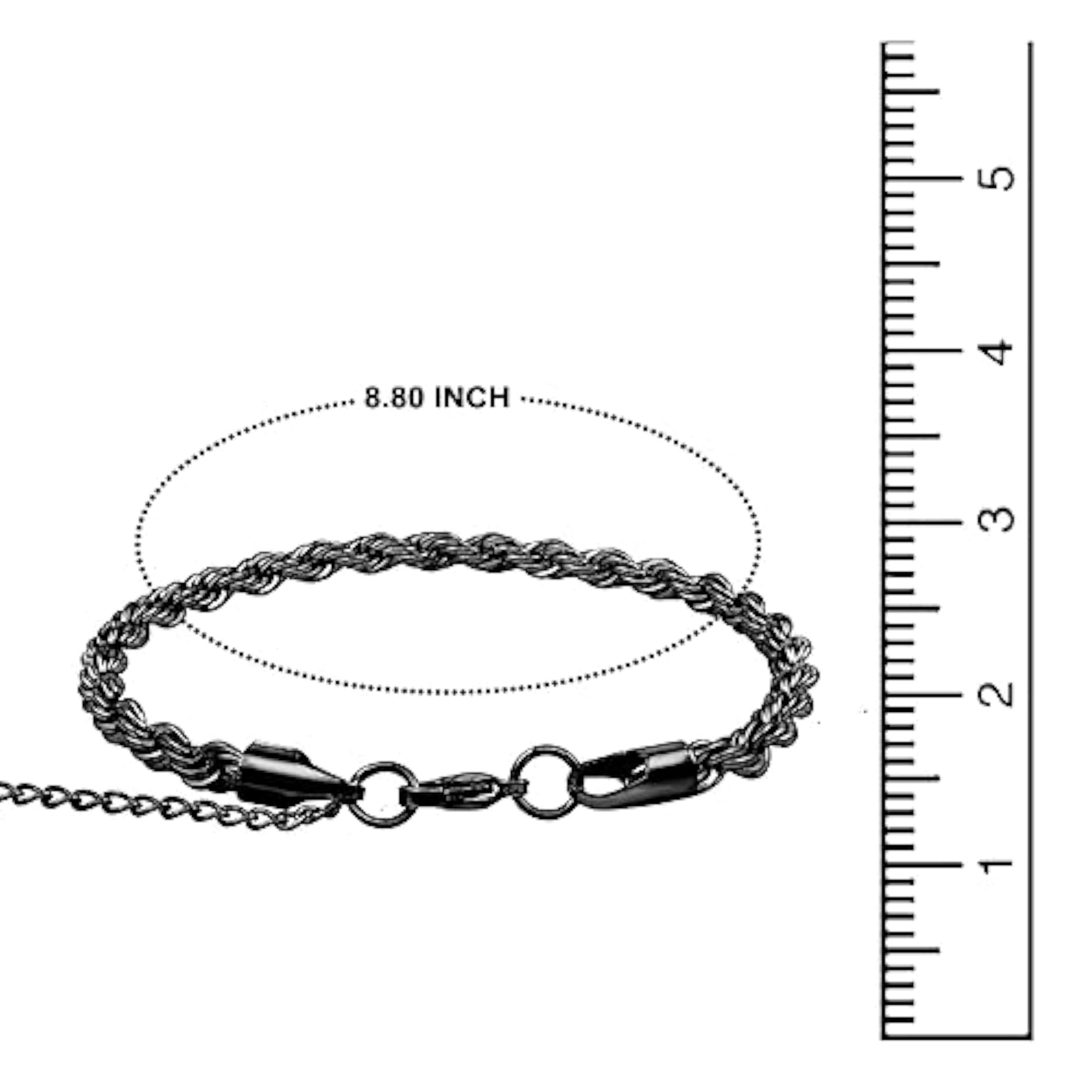 Stainless Steel Wrist Bracelet Combo (Gold Silver + Black)