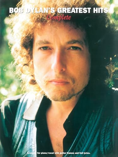 Bob Dylan: Greatest Hits Complete | Piano/Vocal/Guitar Sheet Music Songbook | 45 Classic Folk Rock Songs in One Collection | Music Sales America Edition | Intermediate Piano Vocal Guitar Book