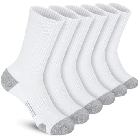 Felicigeely Athletic Socks Cushion Running Socks Performance Breathable Crew Socks Outdoor Sports Socks for Men Women 6Pairs Cover