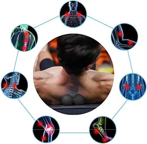 Image of Bodylastics Peanut Massage Ball For Total Body Deep Tissue Massage, Physiotherapy, Trigger Point Therapy, Muscle Knots, Myofascial Release (Peanut Ball - Black)