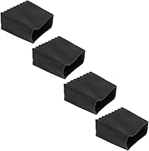 Angoily Almofadas antiderrapantes para escada 4 peças antiderrapantes para pés de escada de borracha para substituição escada de degrau pés tapete para pés escada capa para pés escada extensão de almofada para pés escada peça de substituição almofadas de borracha para escada