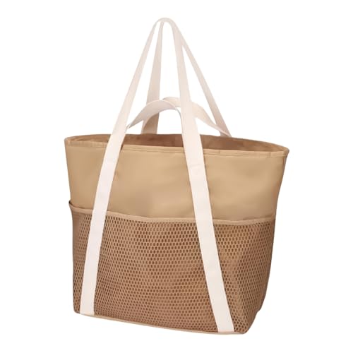 Beach Tote Bag - Waterproof Beach Clothes Bags With Zipper,Dry and Wet Cruise Vacation Must-Have For Makeup Sunscreen