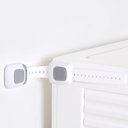 Miniatura 3 de YEYA Kit de anclajes de pared para muebles con adhesivo mejorado, sin taladro, correas ajustables, cierres de cajón a prueba de bebés