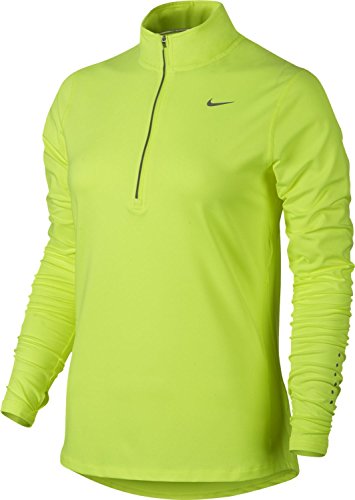 Nike Womens Element 1/2-Zip, Xs, Volt